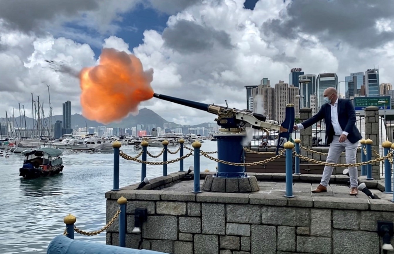 Firing the Noon-Day Gun with a Champagne Reception for up to 40 guests